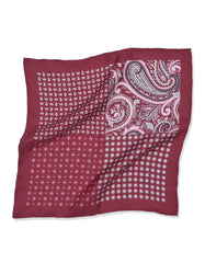 Red Texture Pocket Square