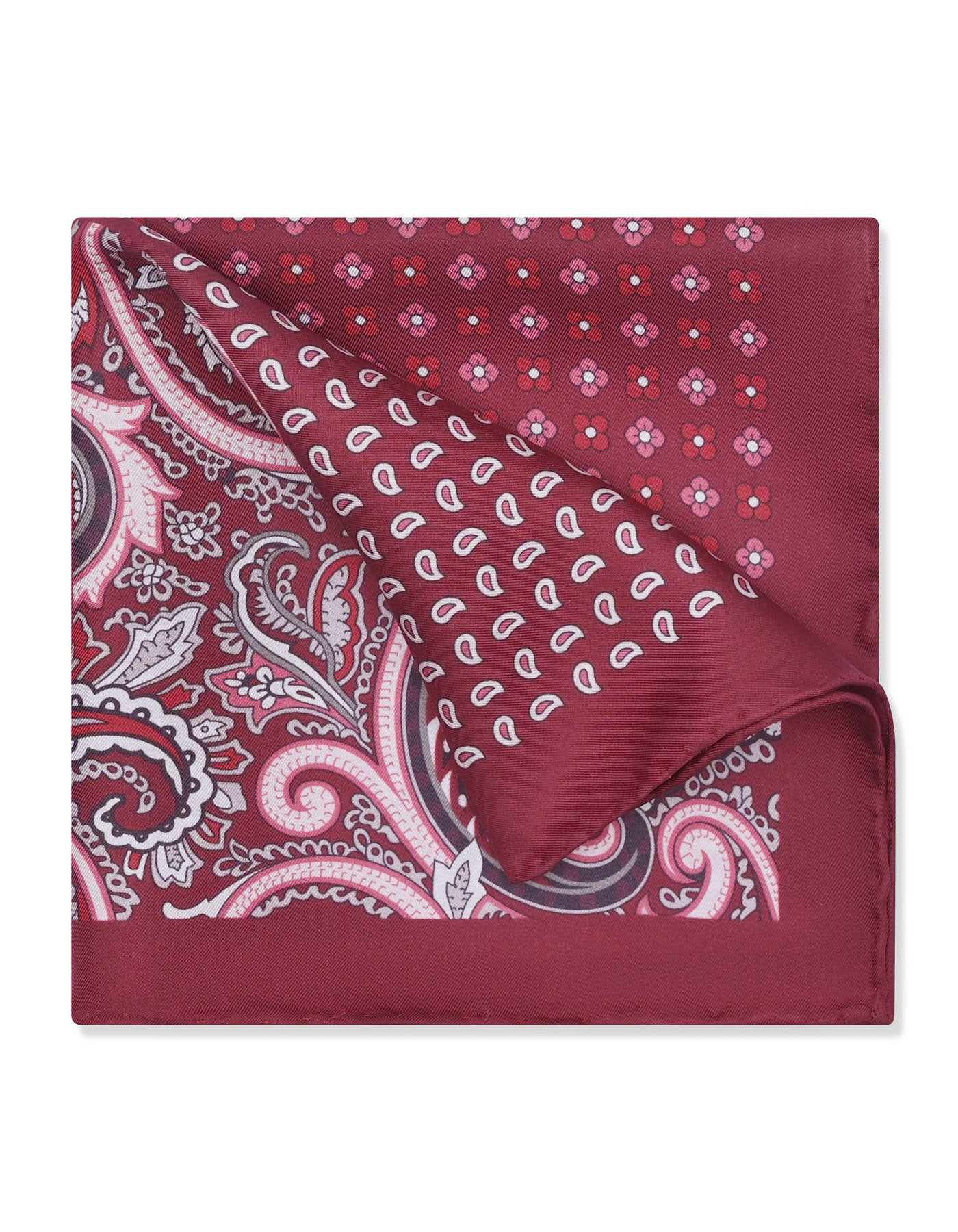 Red Texture Pocket Square
