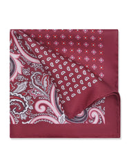 Red Texture Pocket Square