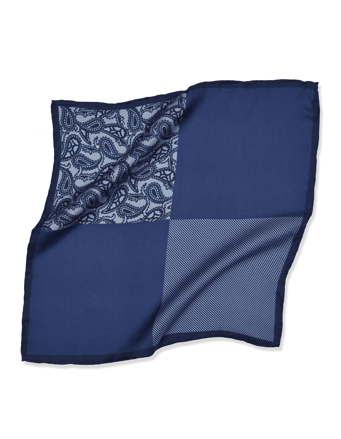 Blue Texture Pocket Square