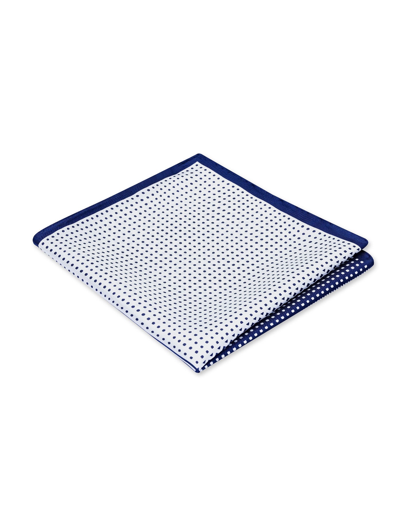 Blue Geometric Pocket Square