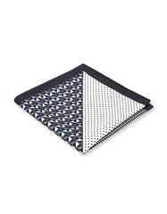 Grey Geometric Pocket Square
