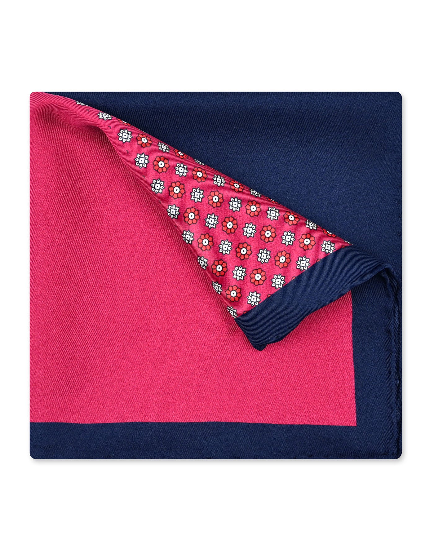 Red Geometric Pocket Square