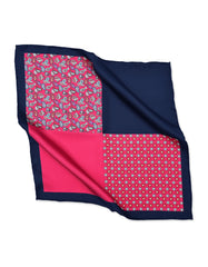 Red Geometric Pocket Square