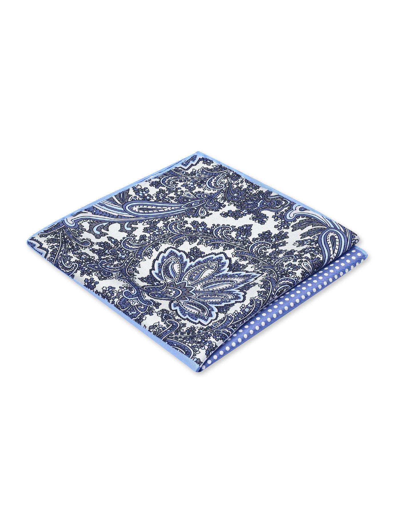 Sky Floral Pocket Square