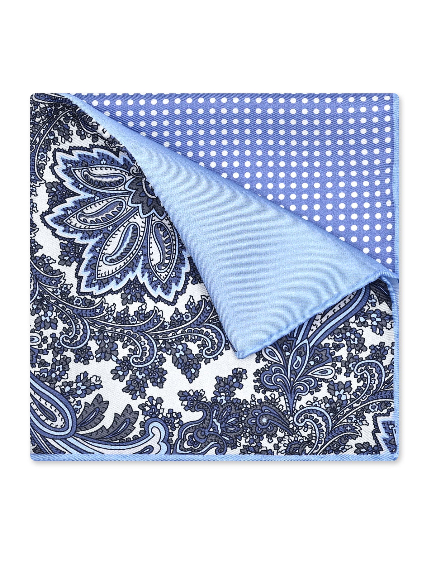 Sky Floral Pocket Square