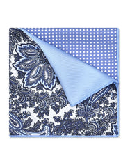 Sky Floral Pocket Square