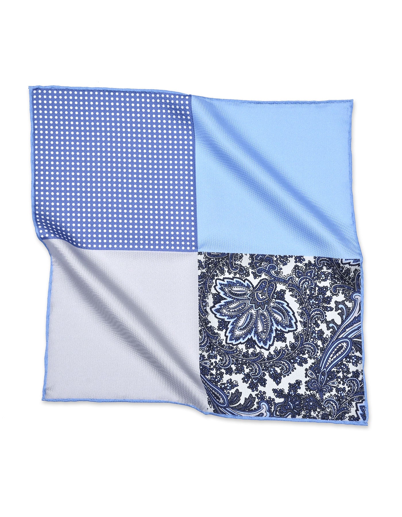 Sky Floral Pocket Square