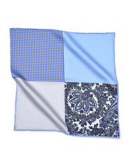 Sky Floral Pocket Square