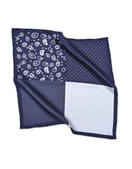 Blue Floral Pocket Square