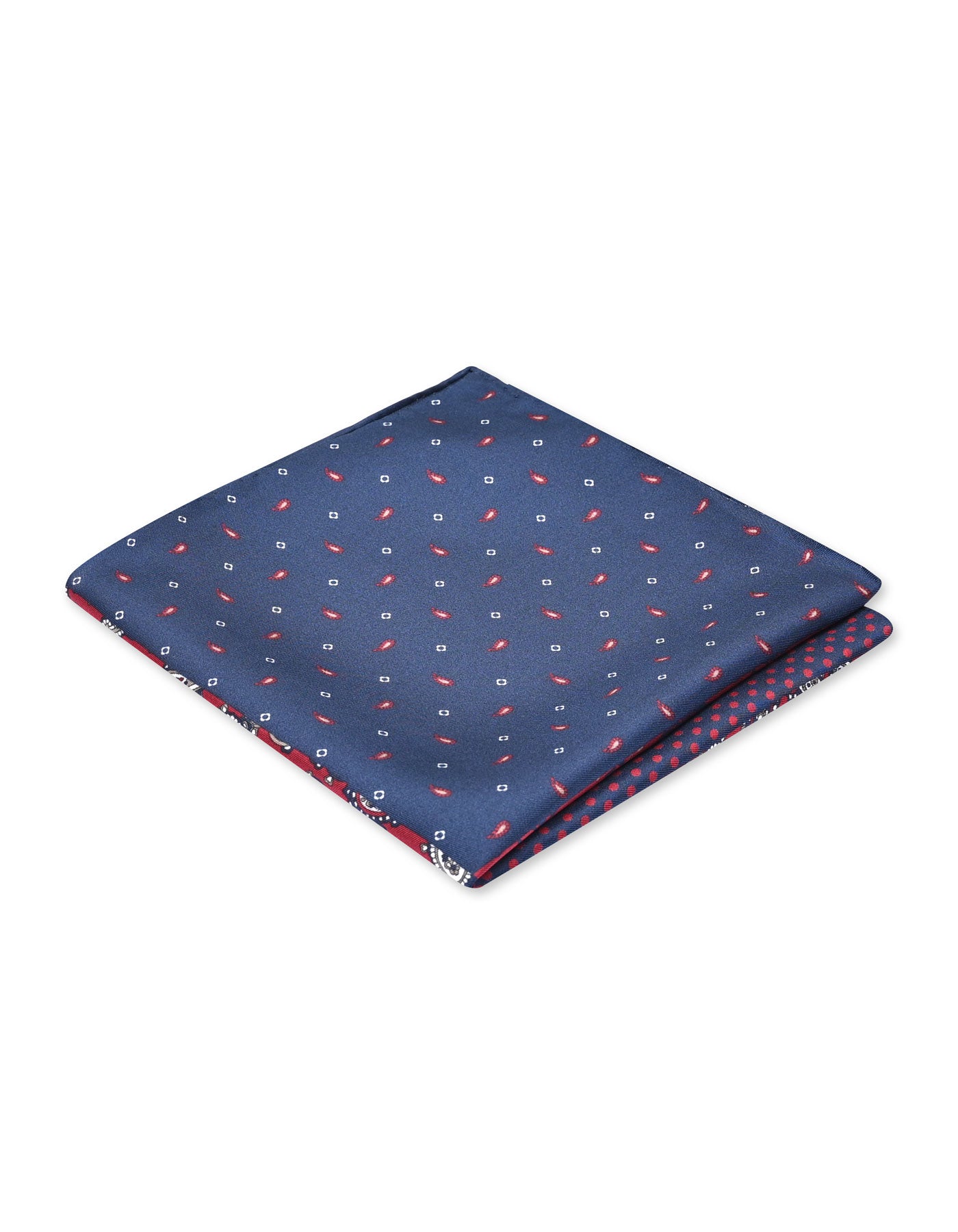 Blue Floral Pocket Square