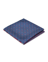Blue Floral Pocket Square