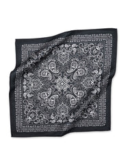 Black Geometric Pocket Square