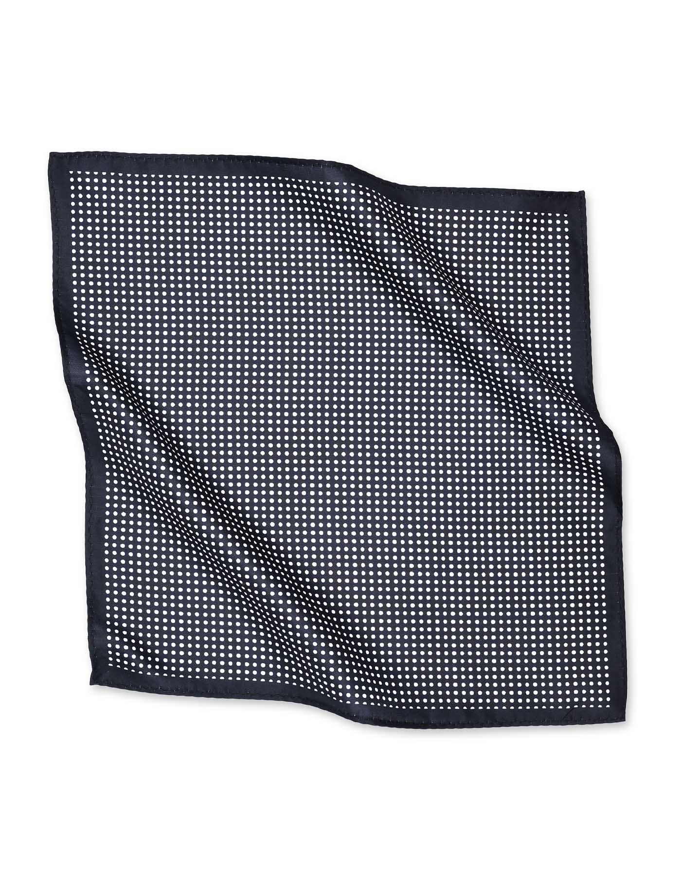 Black Dotted Pocket Square