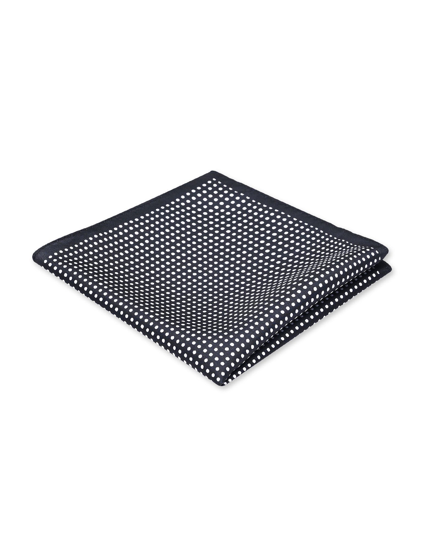 Black Dotted Pocket Square