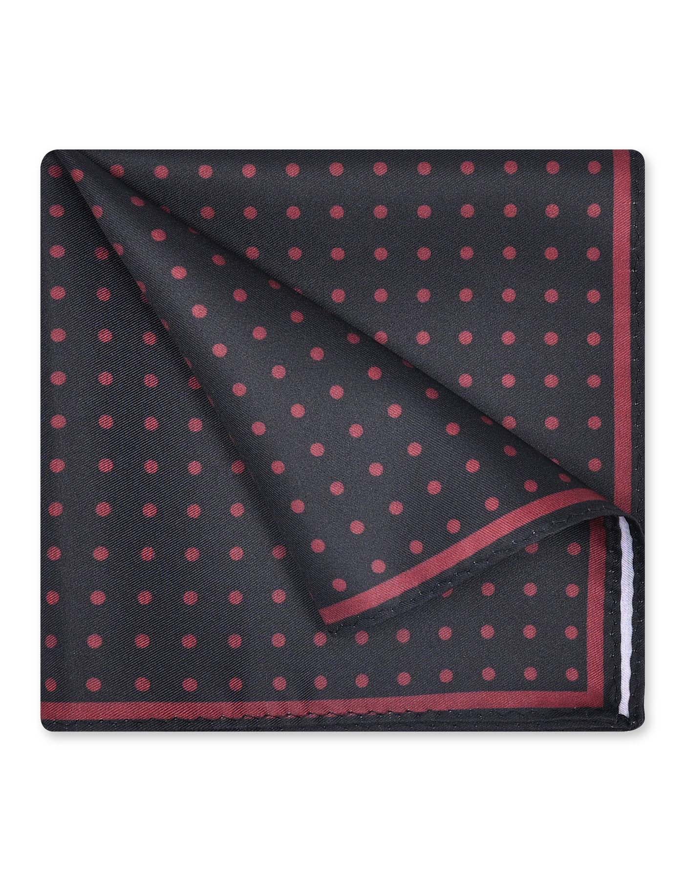 Red Dotted Pocket Square