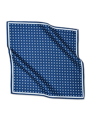 Navy Blue Dotted Pocket Square