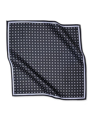 Black Dotted Pocket Square