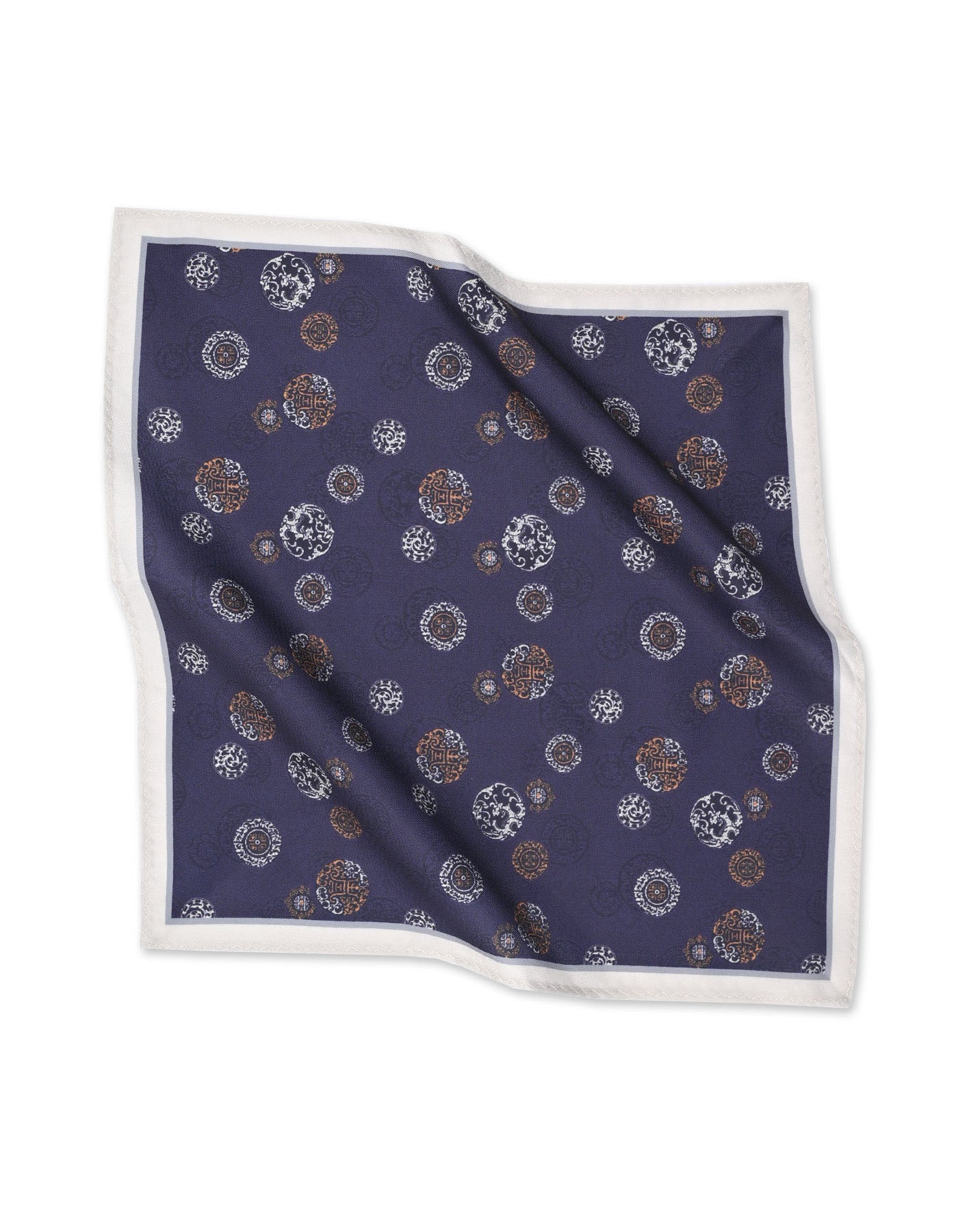 Purple Geometric Pocket Square
