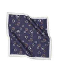 Purple Geometric Pocket Square