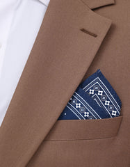 Navy Dotted Pocket Square