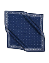 Navy Dotted Pocket Square