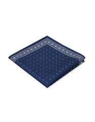 Navy Dotted Pocket Square