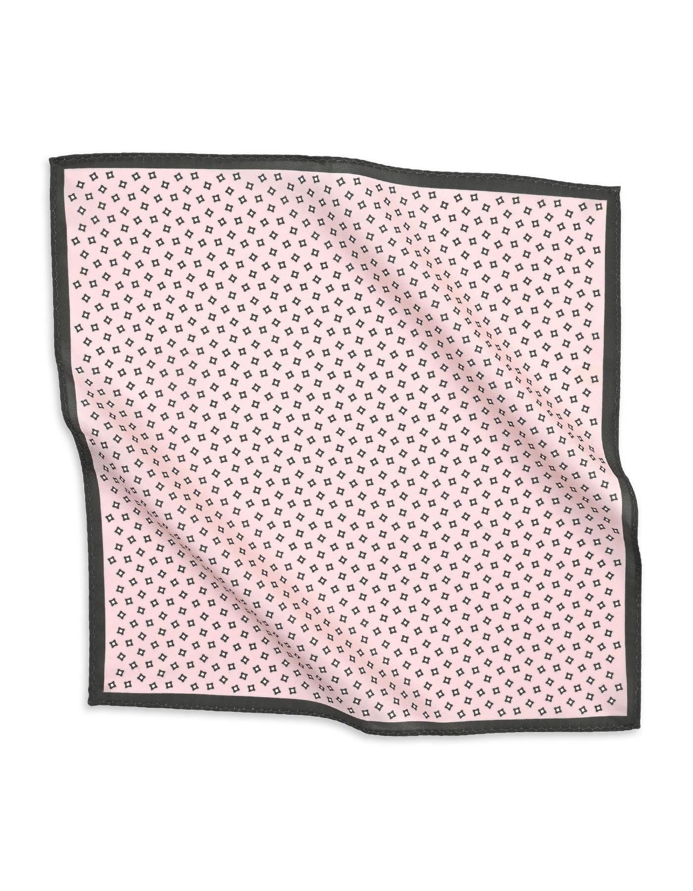 Peach Geometric Pocket Square