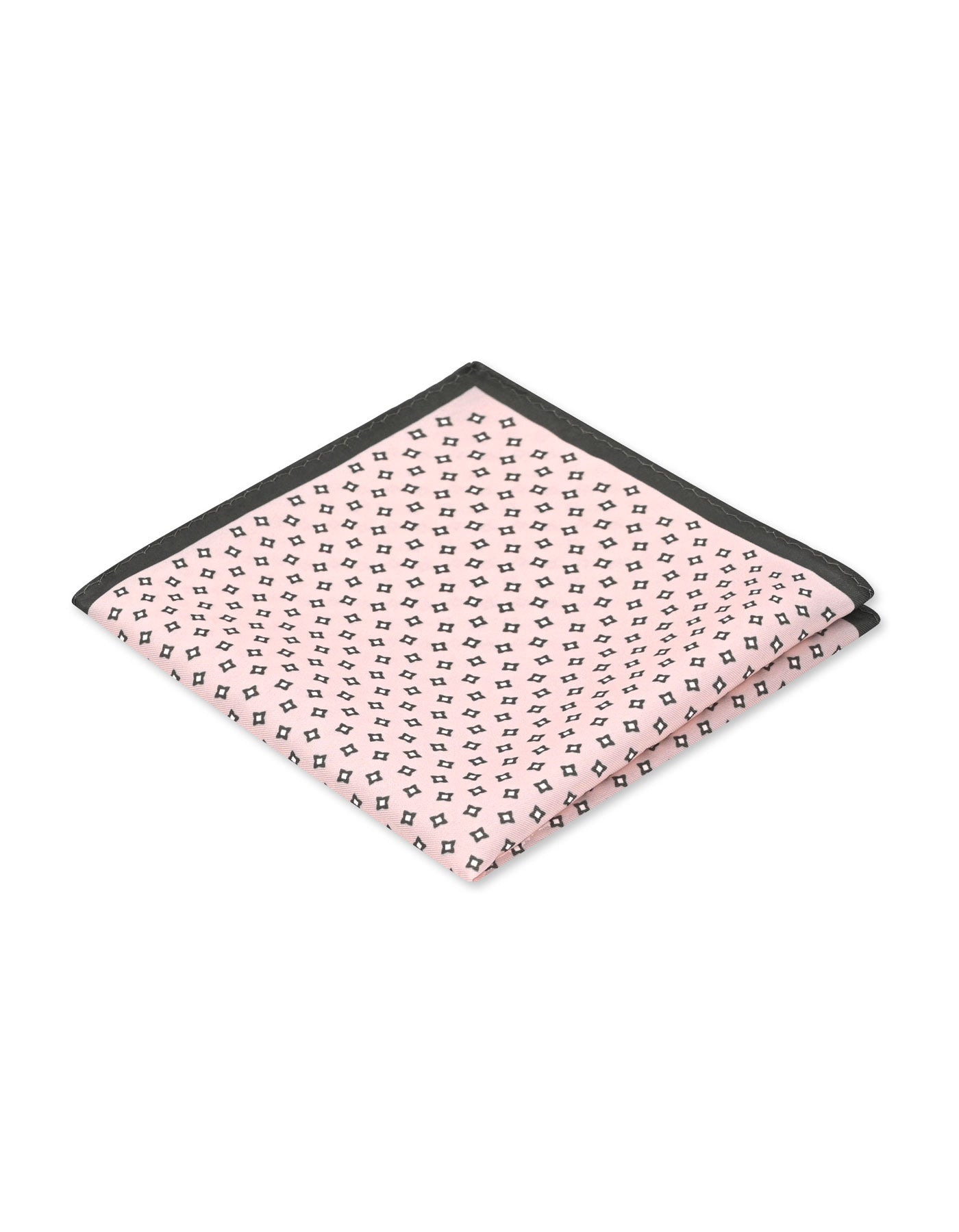 Peach Geometric Pocket Square