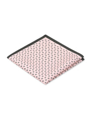 Peach Geometric Pocket Square