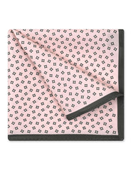 Peach Geometric Pocket Square