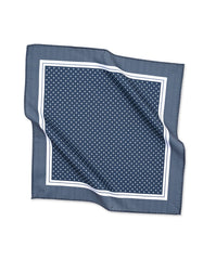 Grey Dotted Pocket Square