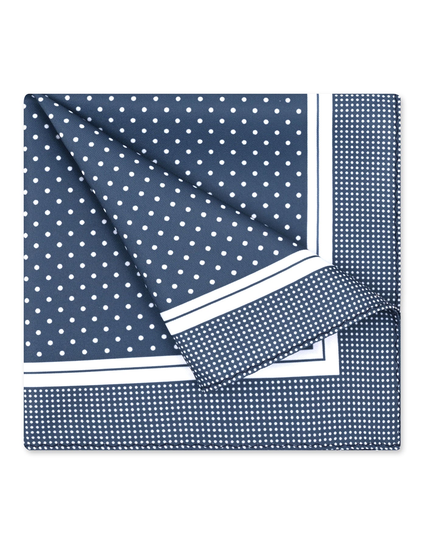 Grey Dotted Pocket Square
