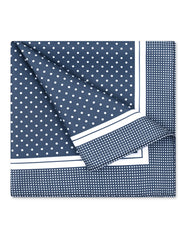 Grey Dotted Pocket Square