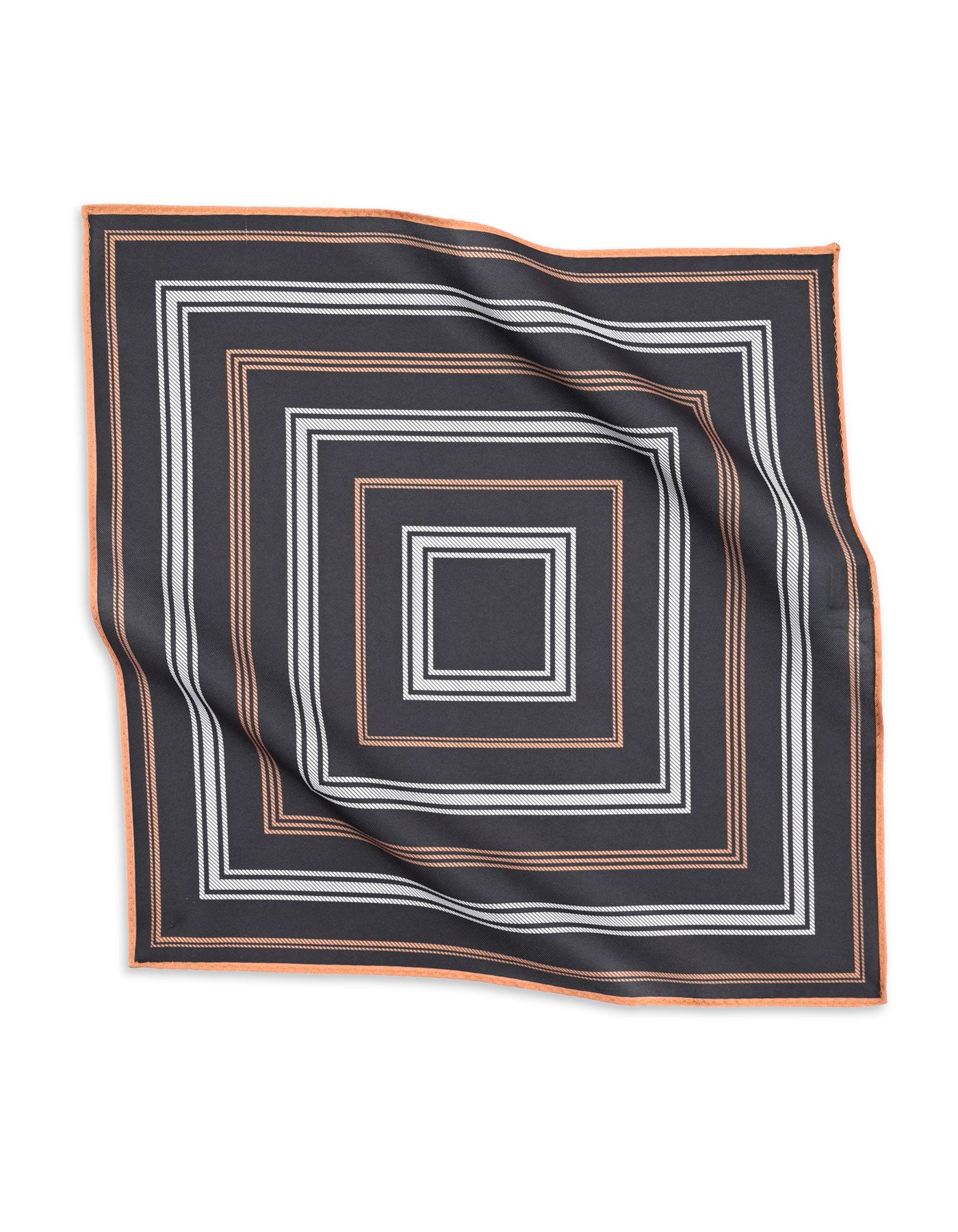 Chocolate Stripe Pocket Square