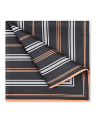 Chocolate Stripe Pocket Square