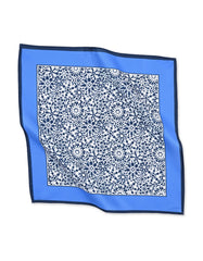 Blue Floral Pocket Square