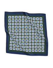 Green Geometric Pocket Square