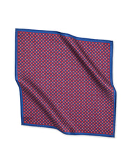 Maroon Geometric Pocket Square