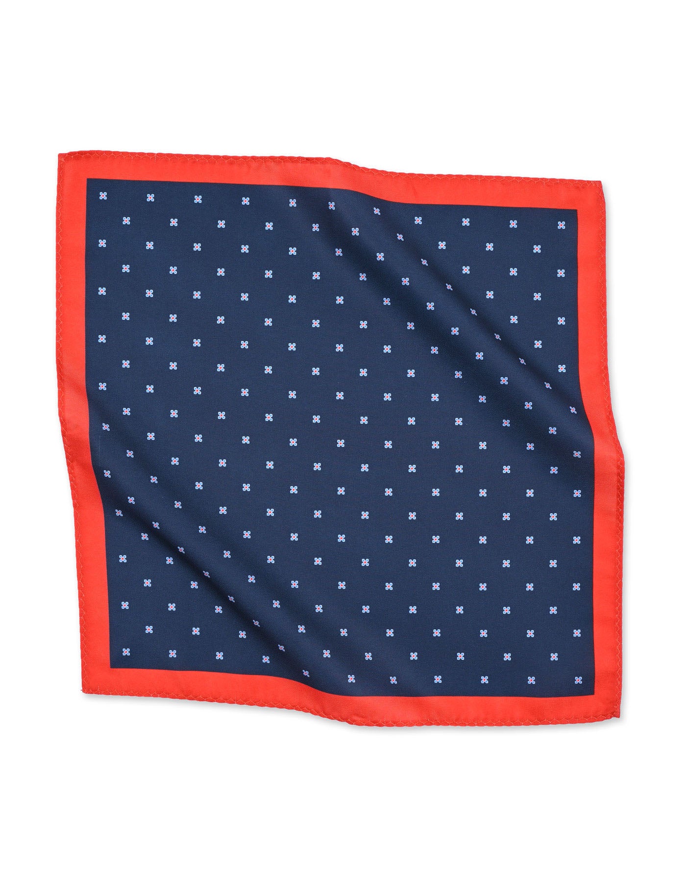 Navy Dotted Pocket Square