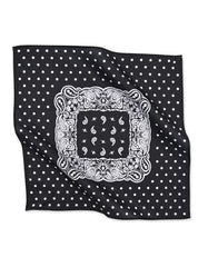 Black Paisley Pocket Square