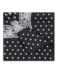 Black Paisley Pocket Square