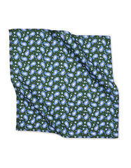 Green Paisley Pocket Square