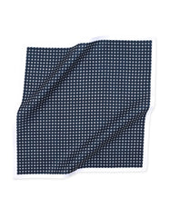 Navy Floral Pocket Square