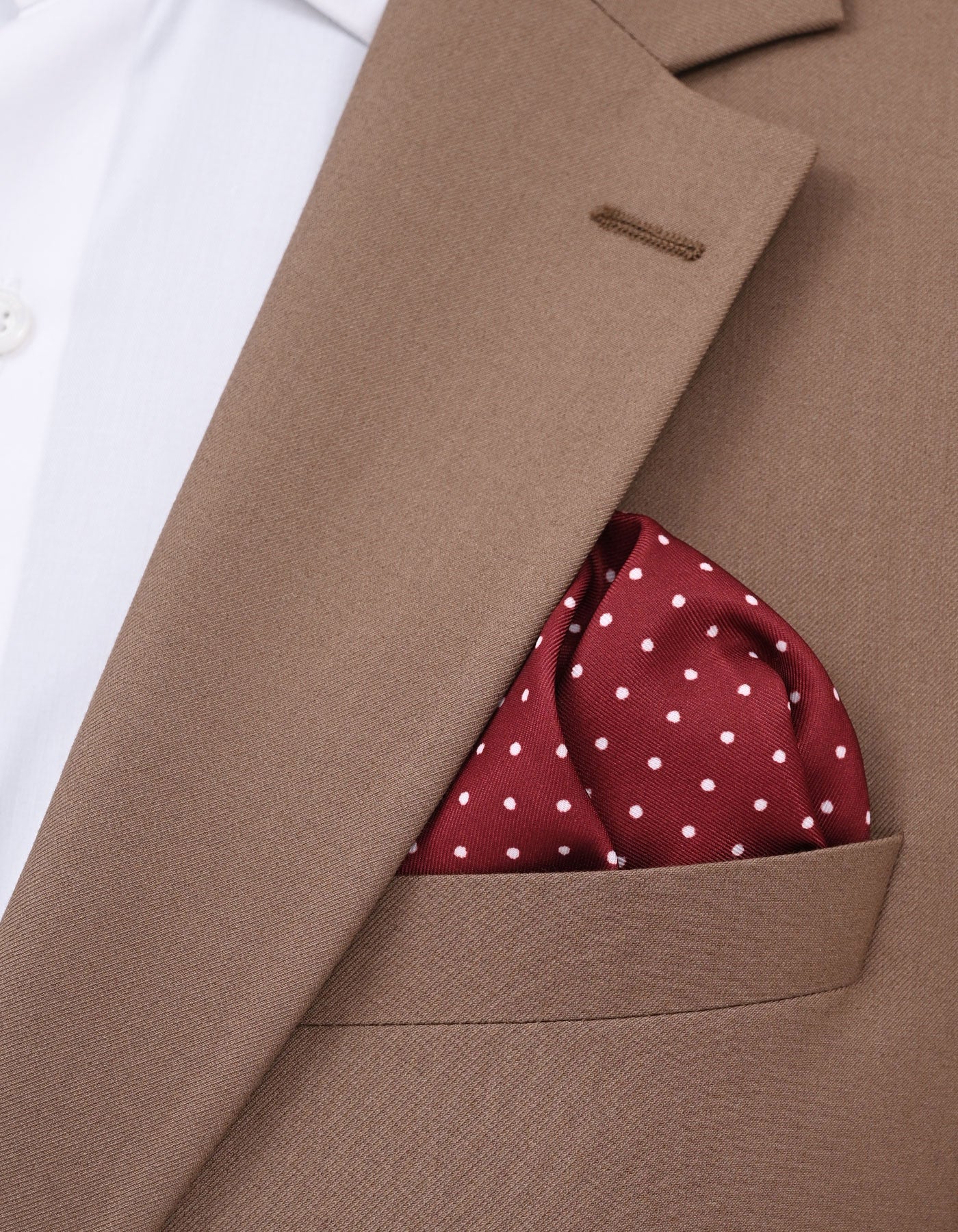 Maroon Paisley Pocket Square