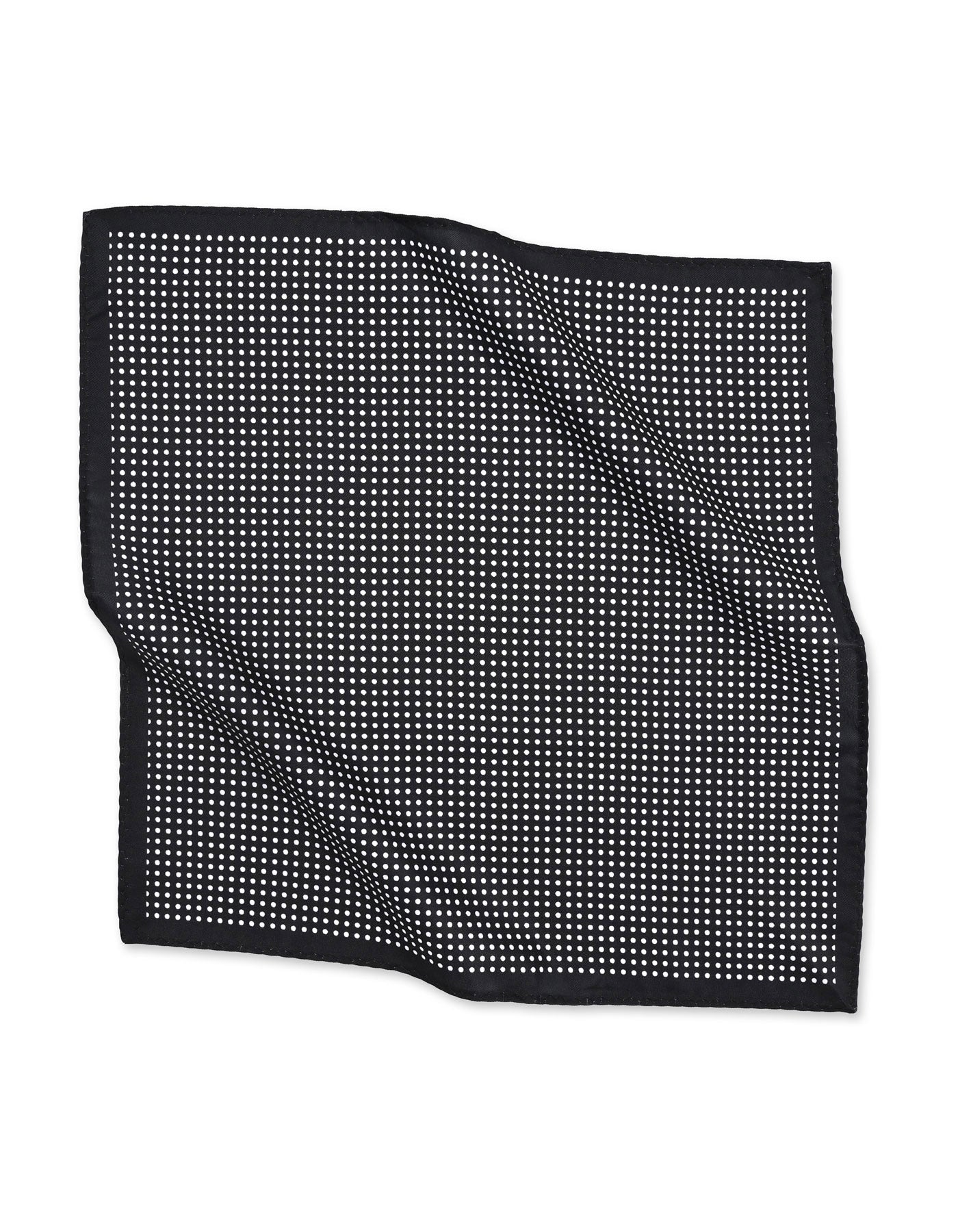 Black Dotted Pocket Square
