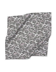 Black Paisley Pocket Square