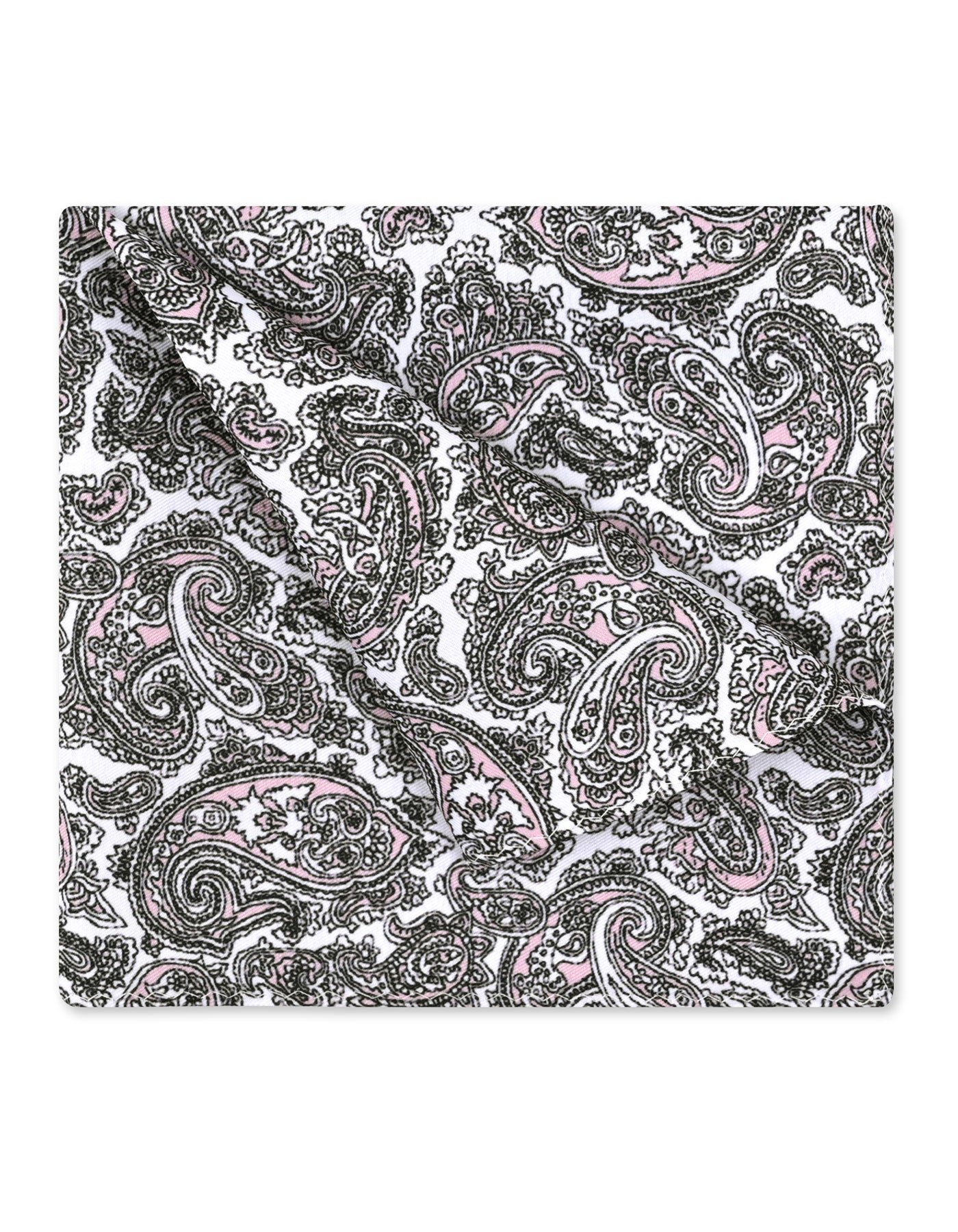 Black Paisley Pocket Square