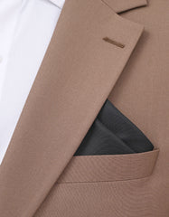 Black Plain Pocket Square