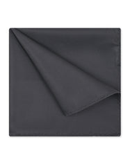 Black Plain Pocket Square